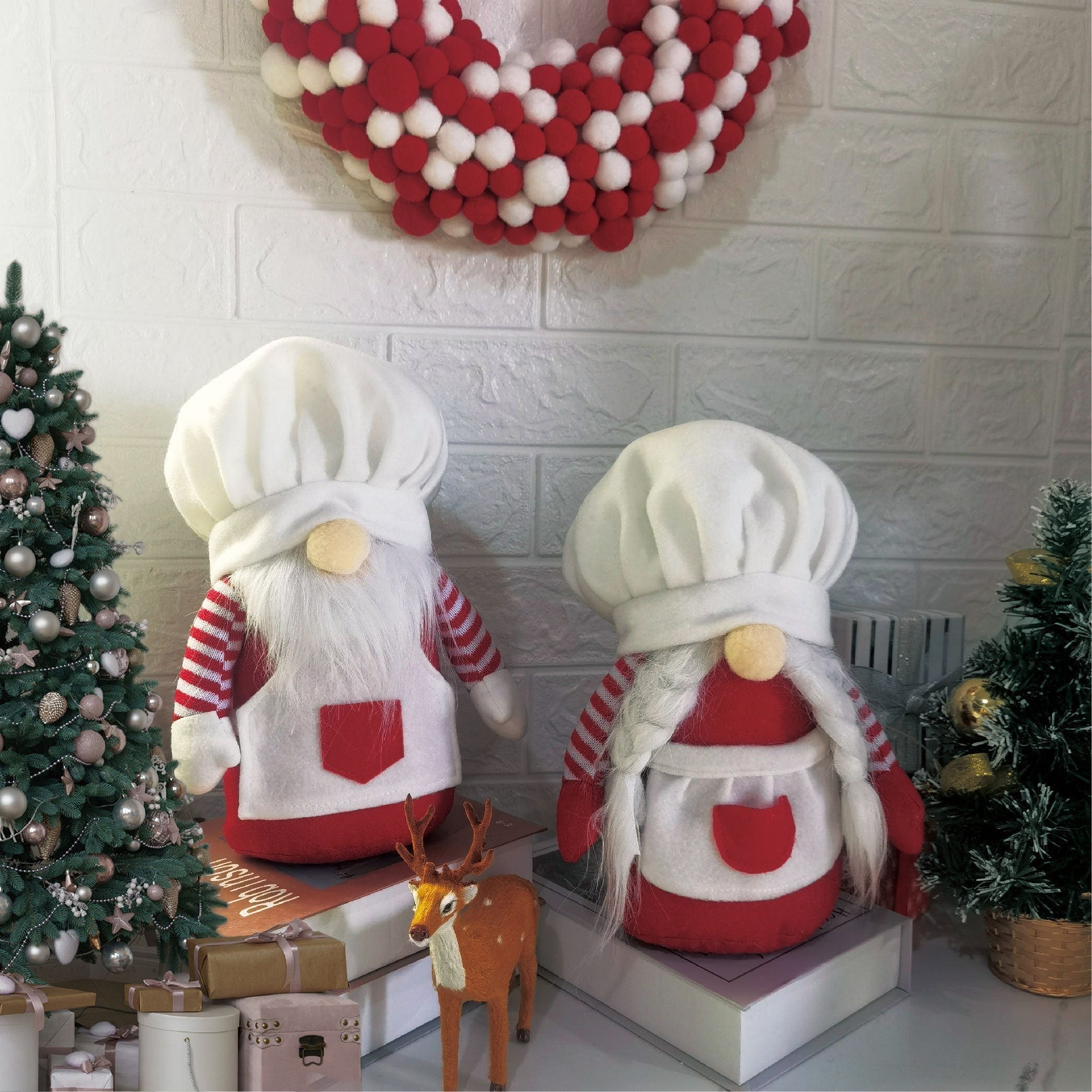 Red Knit Kitchen Chef Gnome – Tubby Tiger Gifts