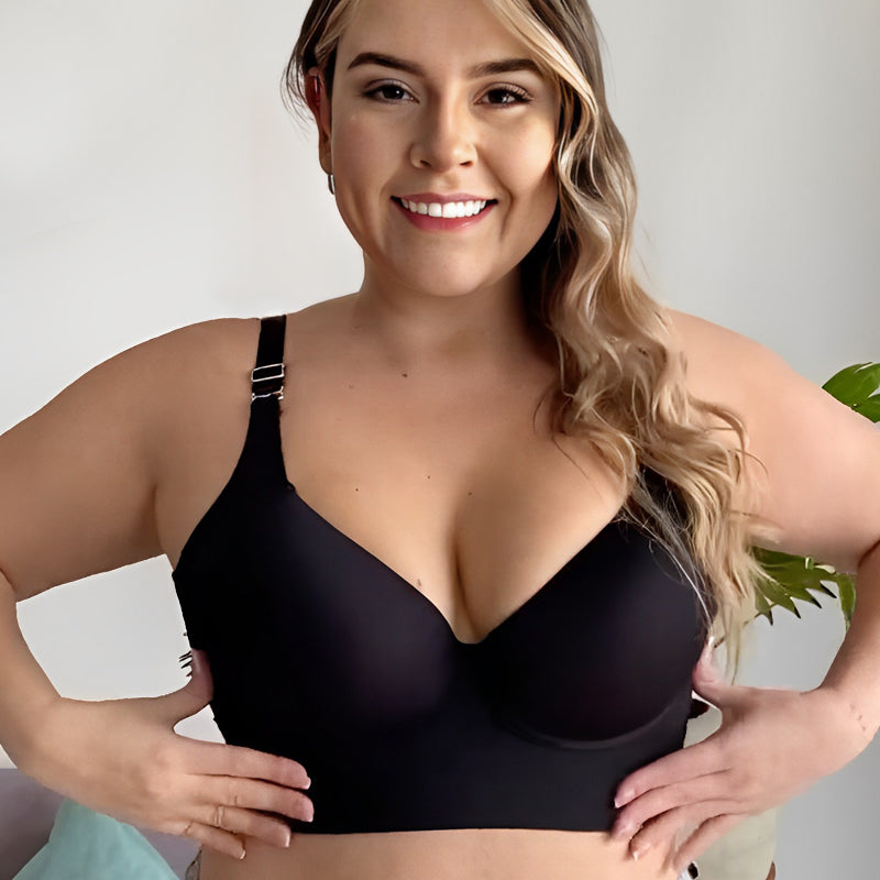 Women Deep Cup Bra with Shapewear Incorporated Hide Back Fat