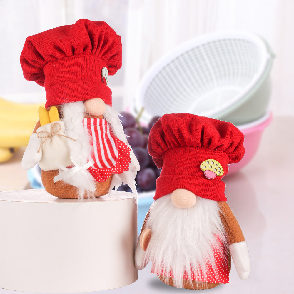 Red Knit Kitchen Chef Gnome – Tubby Tiger Gifts