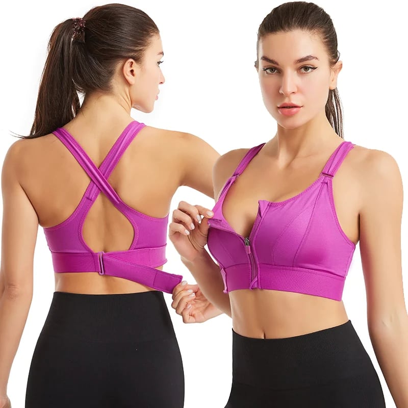 TT®Wireless Support Super Tight Impact Resistant Zipper Sports Bra – Tubby  Tiger Gifts