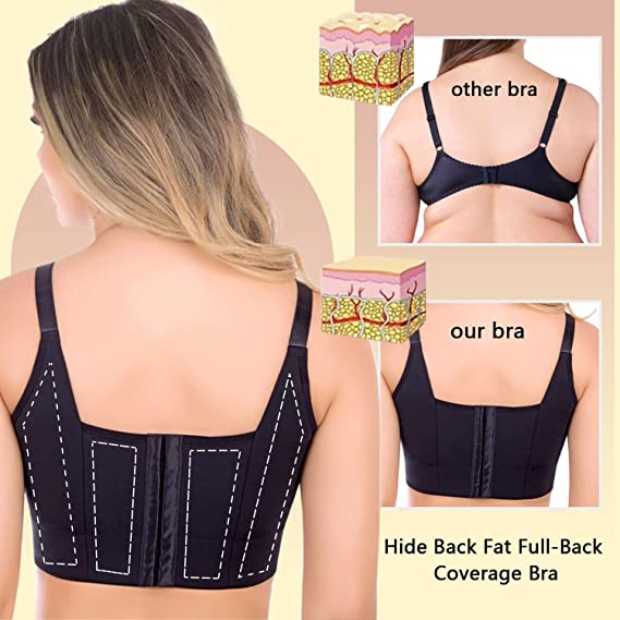 Full-Back Coverage Bra Hides Back Fat & Side Bra Fat, Women