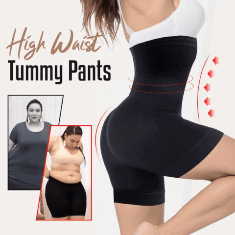 Tummy And Hip Lift Pants High Waist Panties Body Shaping Pants F1E9 